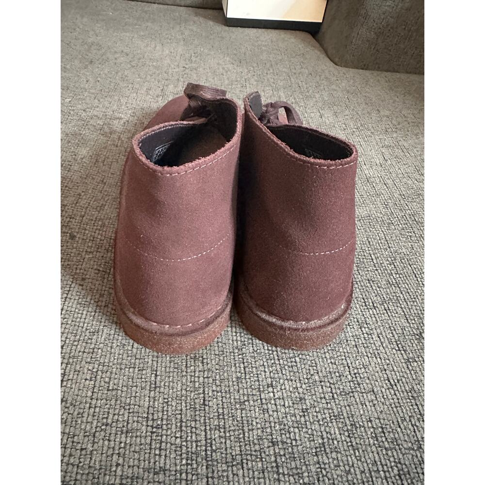 Clarks Originals Desert Boots in Burgundy Suede Chukka Boots Mens 12 - Picture 7 of 9
